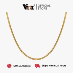 Colar De Corrente De Elo De Contas De Camada Dupla Vnox Para Mulheres , Hipoalergênico De Aço Inoxidável Dourado , Prese