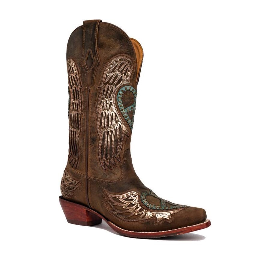 Bota Texana Feminina Goyazes Dallas Tabaco 246805-CC