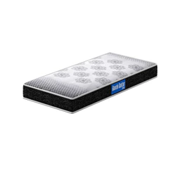 Colchão Solteiro De Espuma D20 Guarda Costas 78x188x12cm Preto/Branco Probel