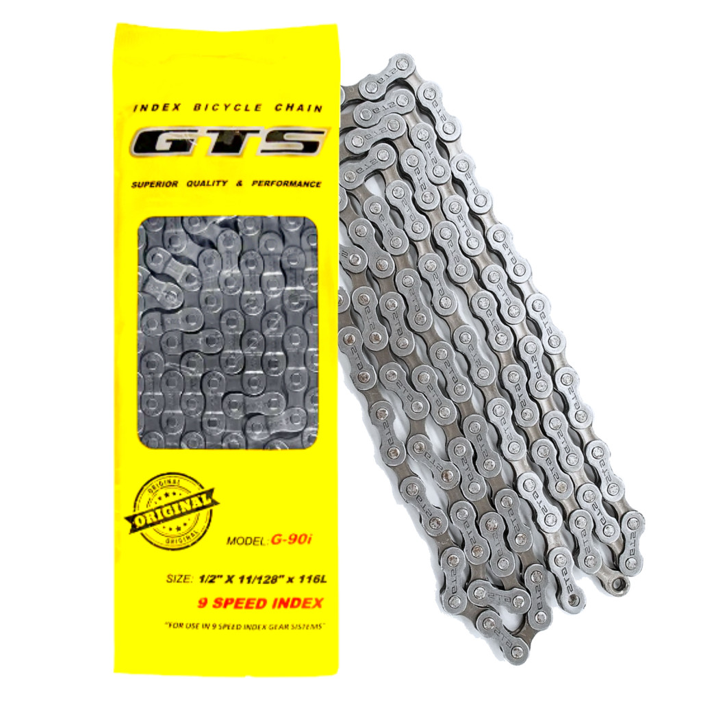 Corrente GTS 9v 27 Marchas Para Bicicleta 29 E 26 116l Cor Prateado em Oferta na Shopee