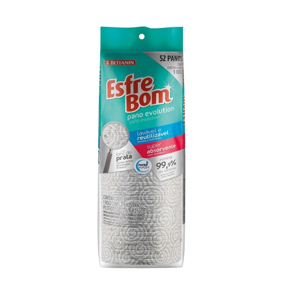 Pano Evolution em Rolo Lavável Antibacteriano EsfreBom Bettanin - Home & Living
