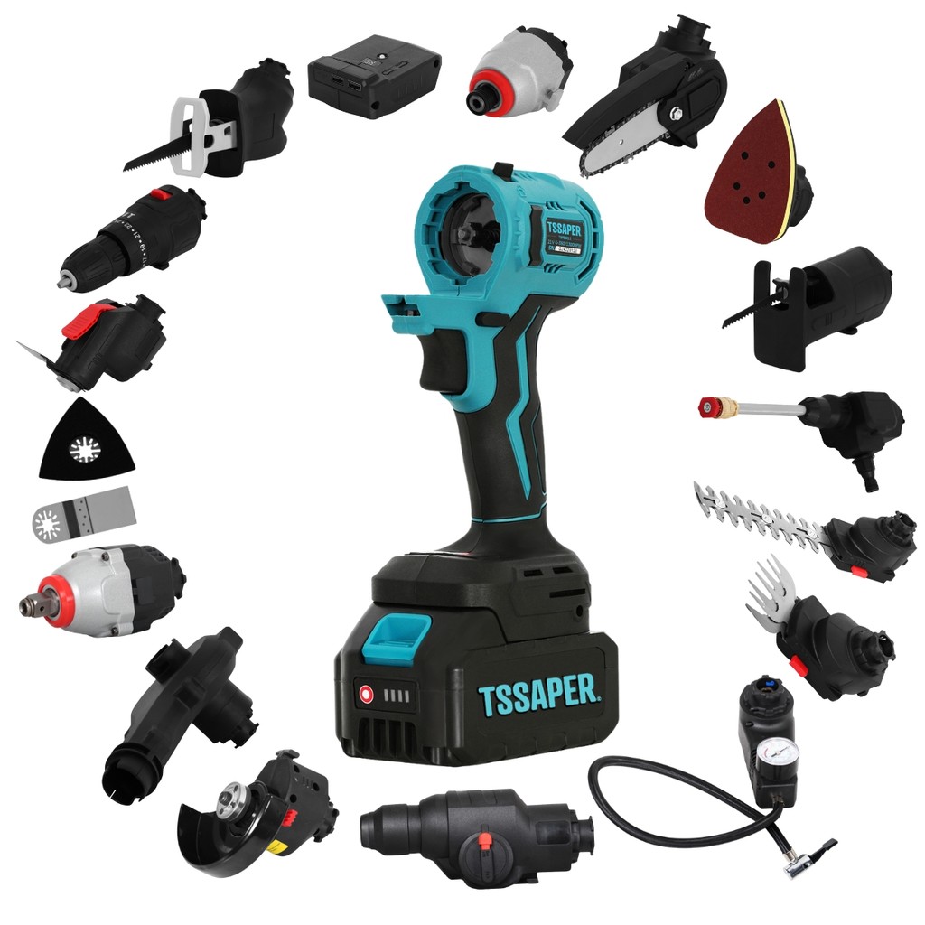 Ferramenta Multifuncional 16 Em 1 Bateria De 21v Com Maleta em Oferta na Shopee