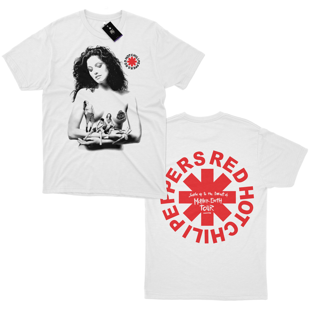 Camiseta Red Hot Chili Peppers Mother Earth Tour 89 Vintage 100% Algodão