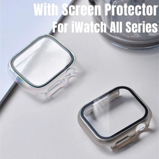 Com Capa Protetora De Filme De Tela Para Apple Watch S10/9/8/7/6/5/4/3/2/1 SE2 ULTRA Resistente A Arranhões PC Dura iWat em Oferta na Shopee