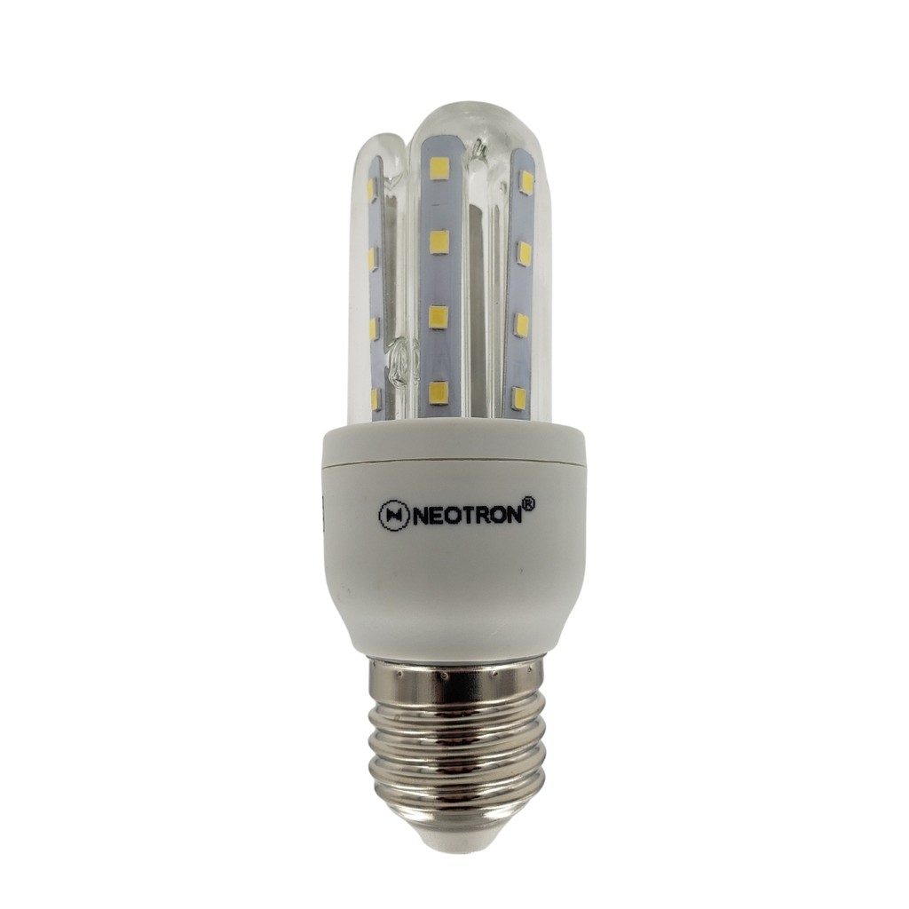 Lâmpada Led Compacta 4,8W 3000K Luz Amarela Branco Quente Bivolt p/ Casa Econômica E27 Espiga Milho