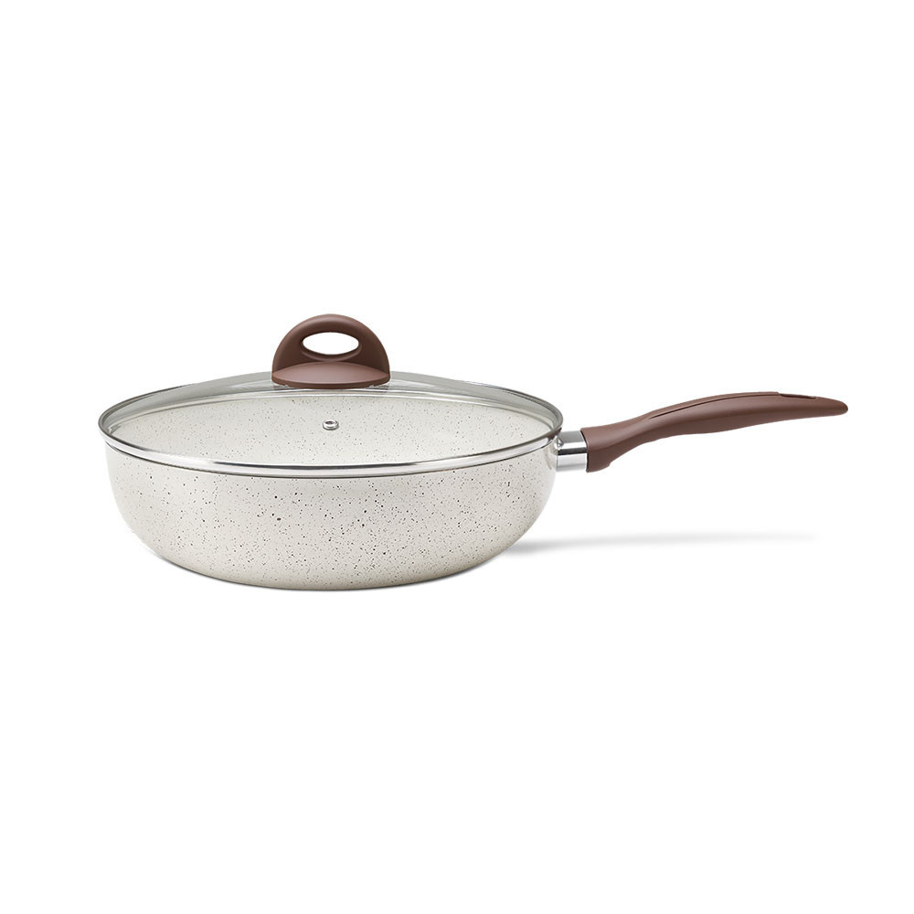 Panela Frigideira Brinox Indução Wok Com Tampa 3,4L