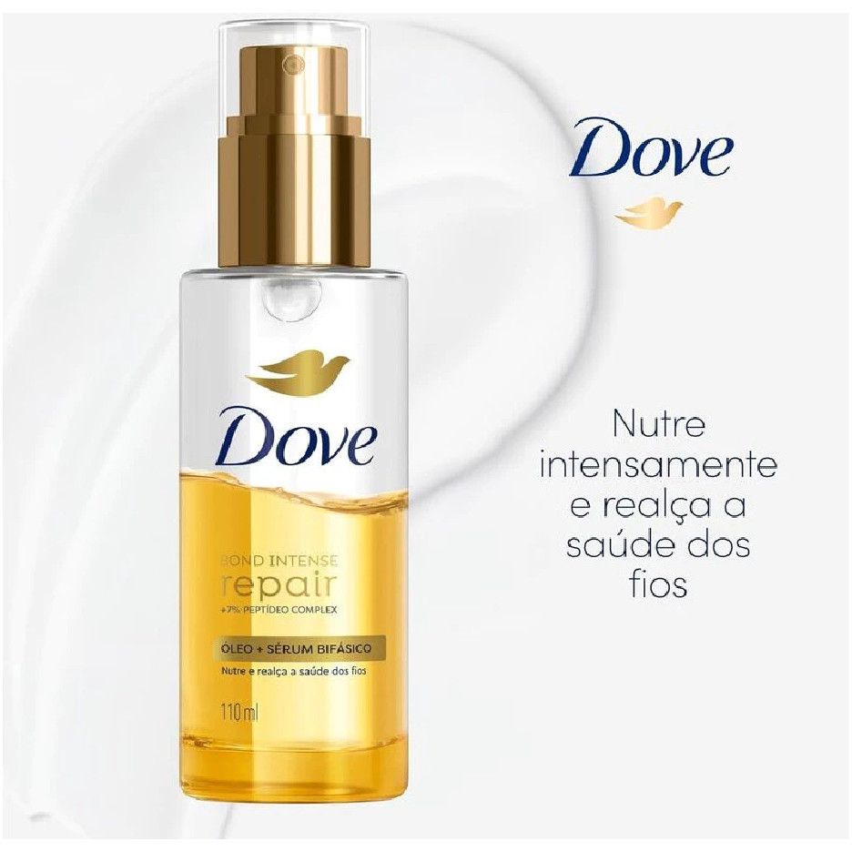 Kit 2 Óleo + Sérum Capilar Bifásico Dove Bond Intense Repair - 110ml