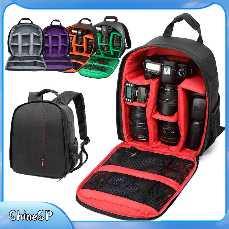 Mochila Para Fotografia Cameras Lentes E Acessórios Cinza PRONTA ENTREGA