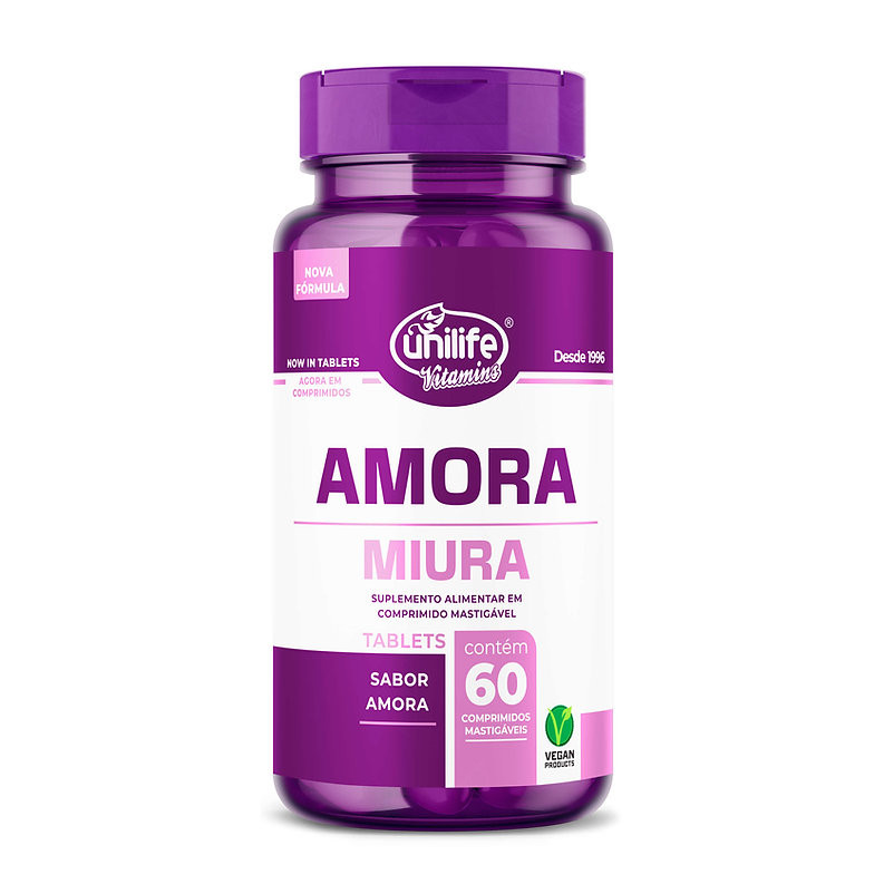 Amora com Vitaminas E, D e B12 60 Comprimidos - Unilife em Oferta na Shopee