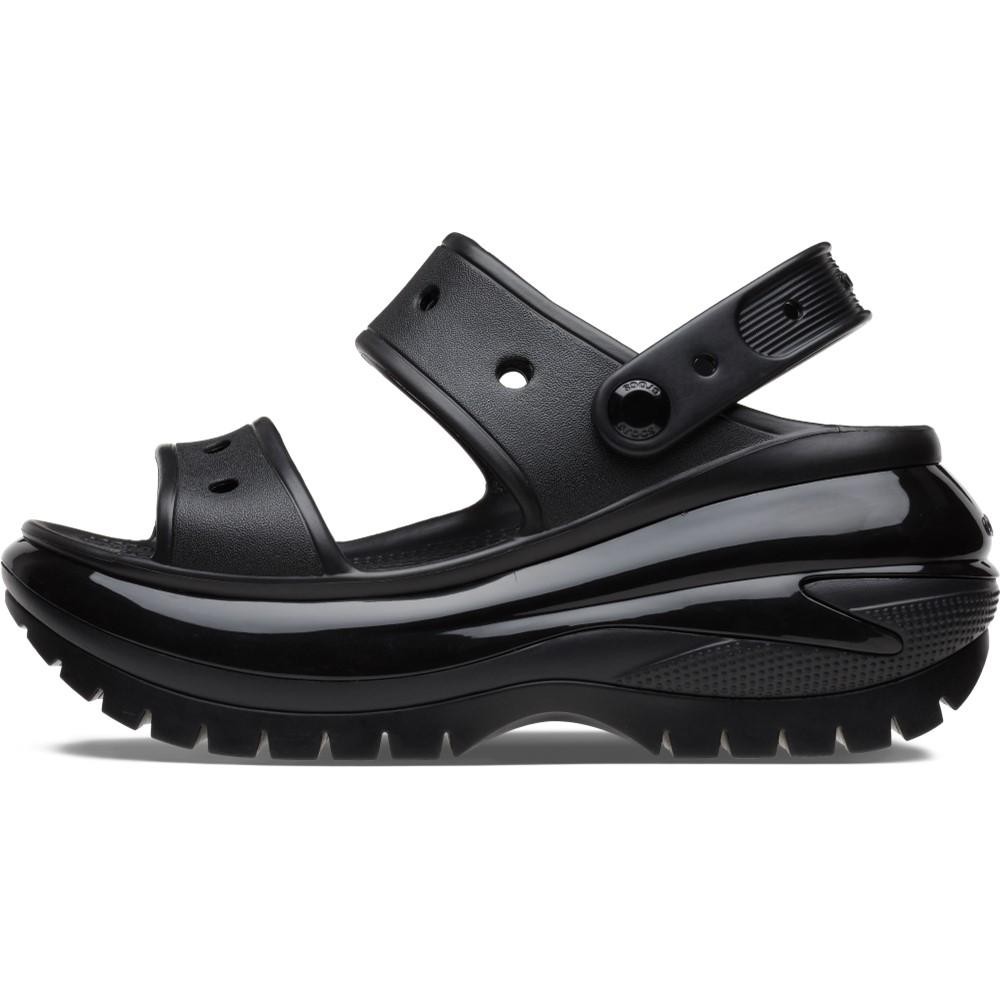 Sandália crocs classic mega crush plataform sandal black — imagem 2 de 2