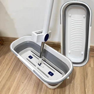 Balde Dobrável Retrátil Flexível Retangular Silicone Multiuso Com 4 Rodinha