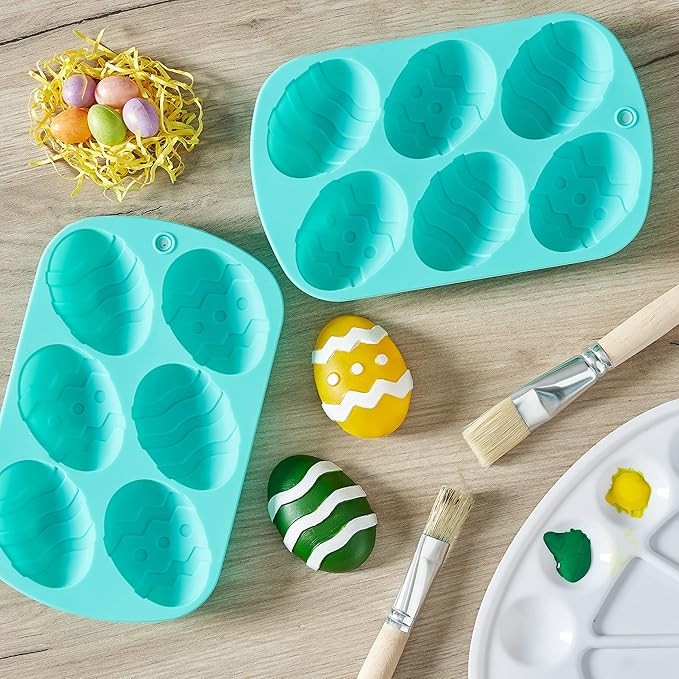 Forma Em Silicone Ovo De Pascoa Grande Antiaderente em Oferta na Shopee