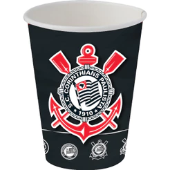 Copo De Papel Corinthians 200Ml 8 Unidades