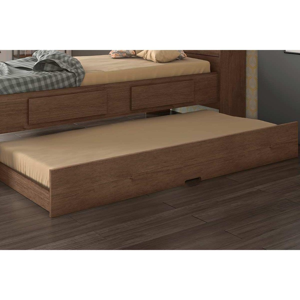 Cama Auxiliar Solteiro Premium II Cacau - Conquista - Home & Living