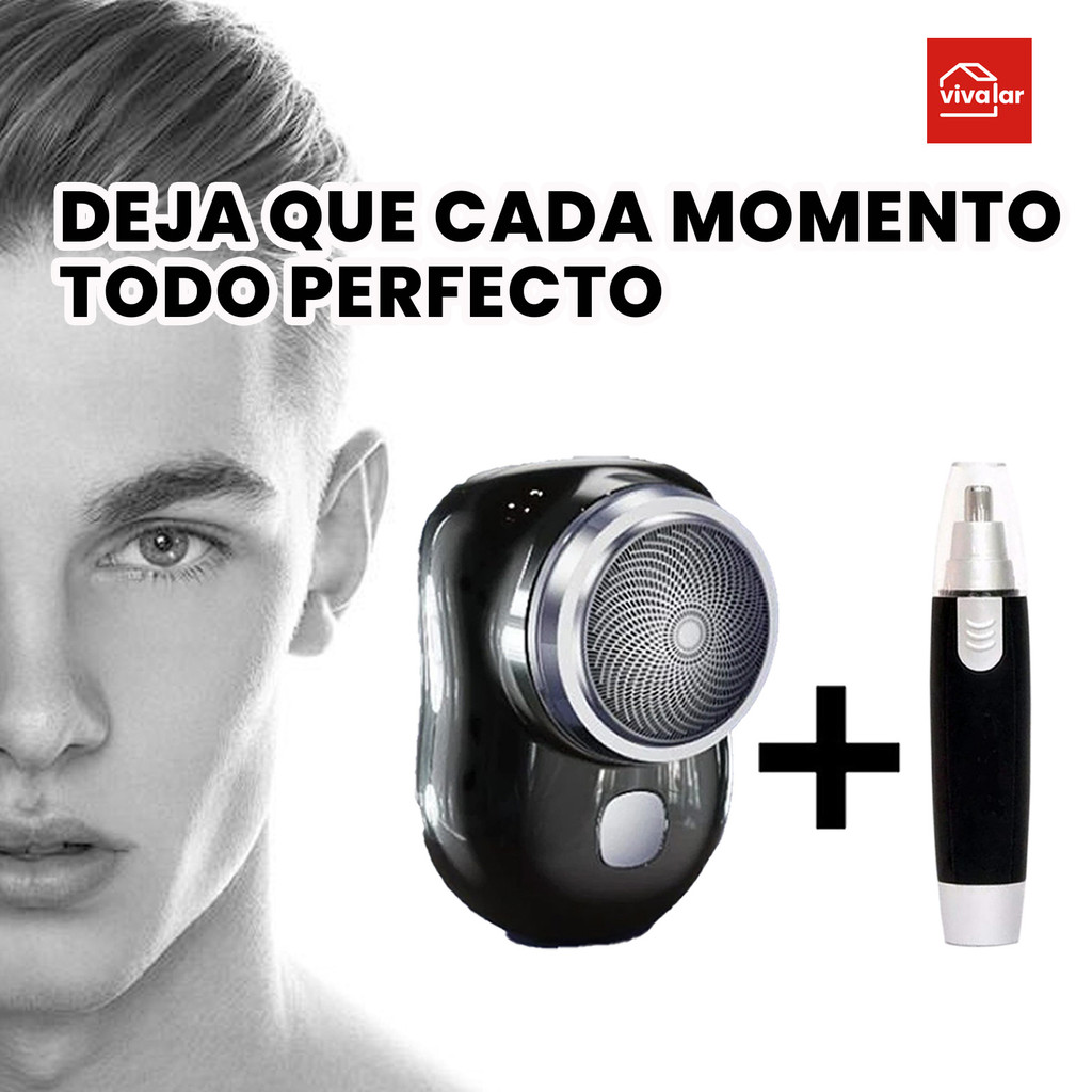 Mini Afeitadora Eléctrica Impermeable - Ideal para Viajar y Carga Rápida