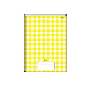 CADERNO BROCHURA XADREZ STIFF AMARELO 96 FOLHAS - JANDAIA em Oferta na Shopee