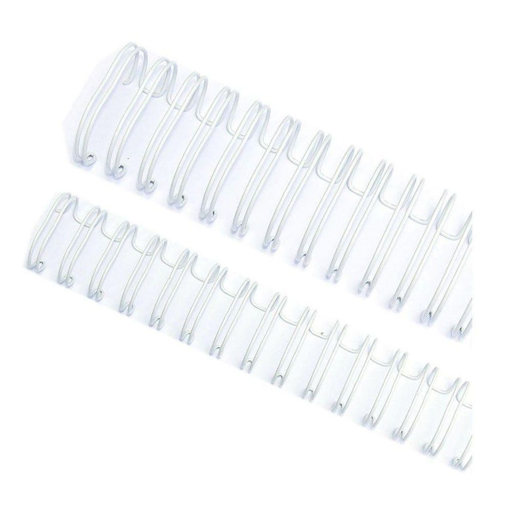 Wire-o Garra Duplo 1" 1/8 250 Folha A4 2x1 Branco 25 Unidade - Stationery