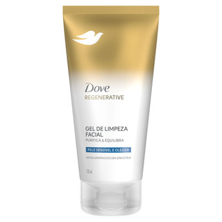 Gel de Limpeza Facial Dove Regenerative Pele Sensível e Oleosa 150ml em Oferta na Shopee