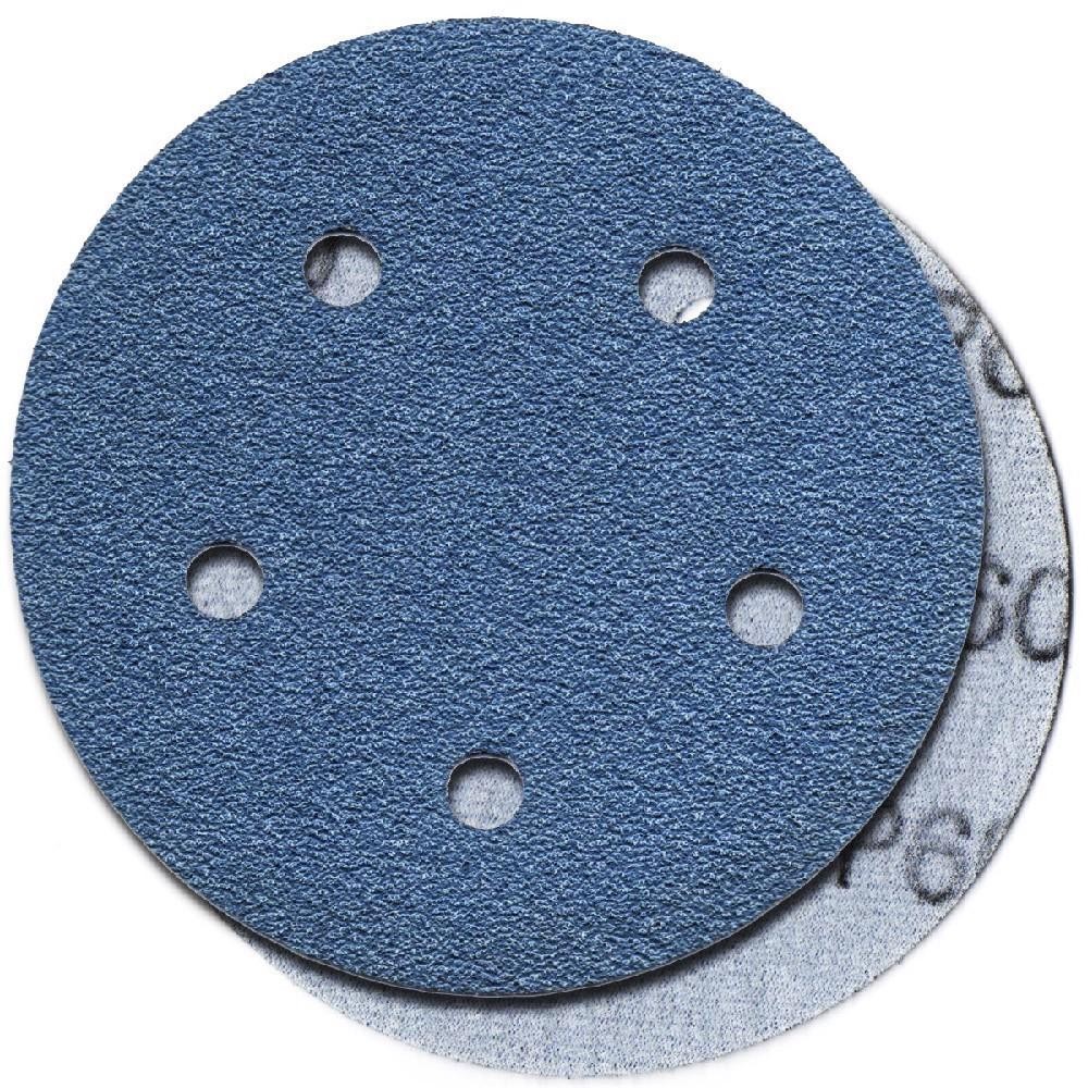 Disco de Lixa Tipo Hookit 5 Furos 125mm Grão 60 Sil