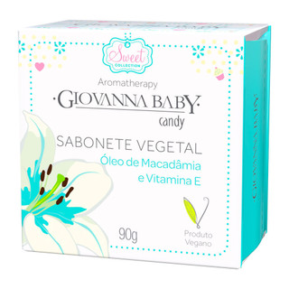 Sabonete em Barra Vegetal Giovanna Baby Candy Óleo de Macadâmia e Vitamina E 90g em Oferta na Shopee