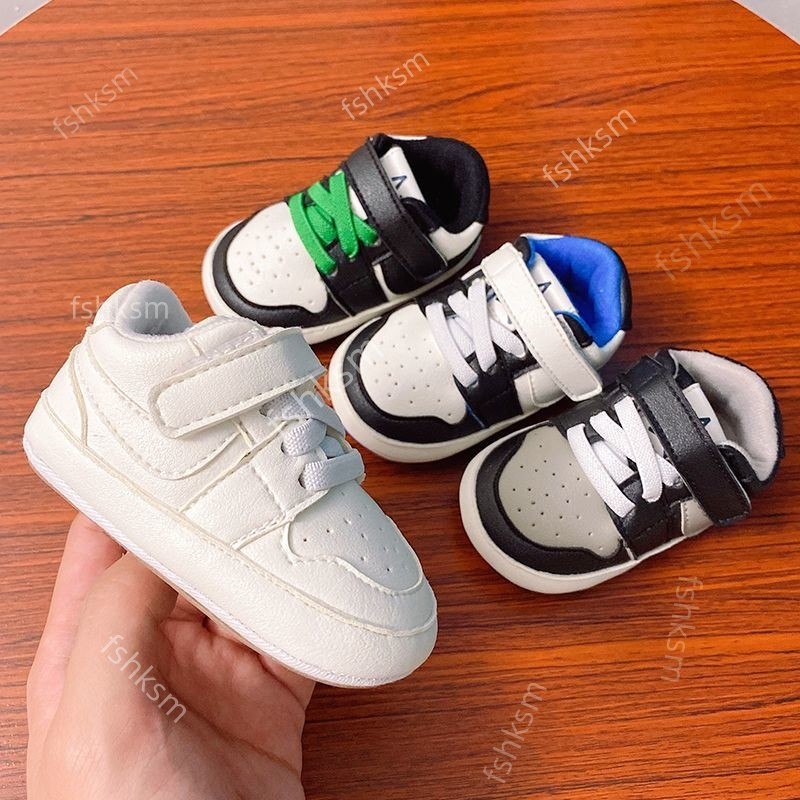 0-18M Sapatos De Bebê Recém-Nascido Meninos E Meninas Colorido Esportes Borracha Couro Do Plutônio Multi Cor Primeiro Wa