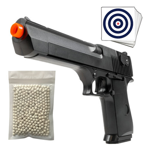 Pistola Airsoft Desert Eagle V30 Spring 6mm Rossi + 1000 Bbs e Alvos em Oferta na Shopee