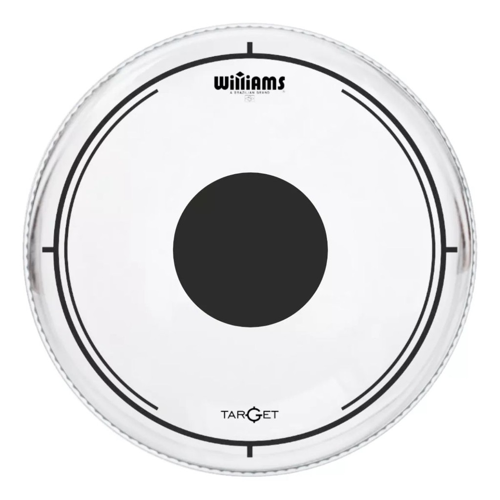 Pele Williams Target Dot Clear DT2 10" para Tom Filme Duplo