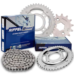 Kit Relação Transmissão Riffel Cg 125 Titan 2000 A 2008 Titanium Aço1045 - Riffel 71790