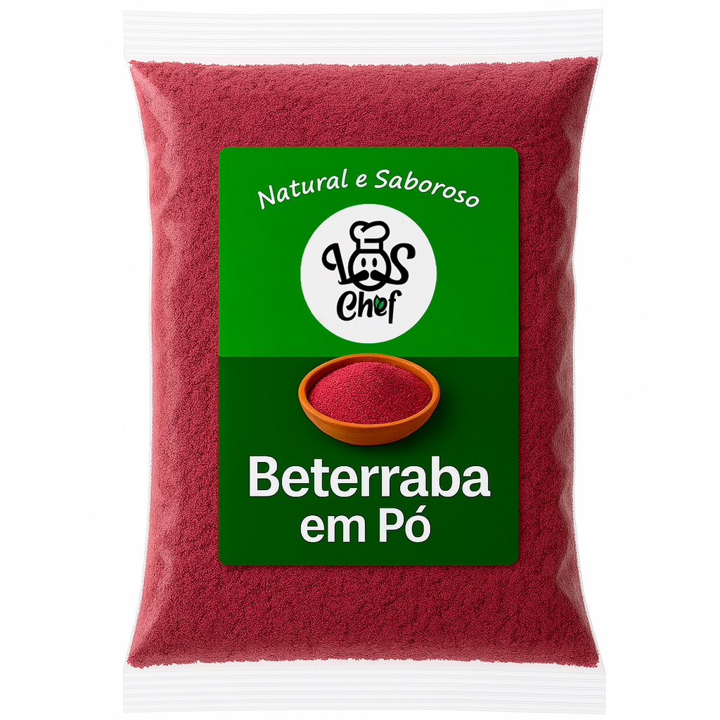 Farinha De Beterraba 1kg, 500gr Em Pó 100% Pura Premium Los Chef