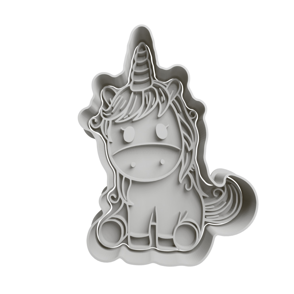Cortador De Biscoito Unicórnio Cute 8 - Unicórnio