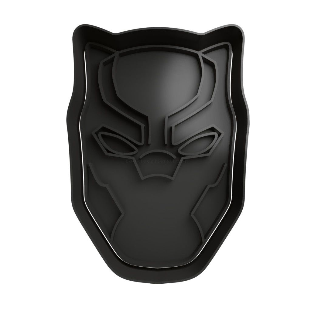 Cortador De Biscoito Black Panther Capacete - Black Panther