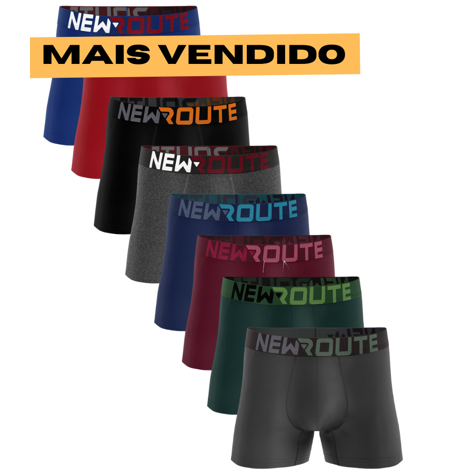 Kit 10 cuecas box boxer lisa Do P ao GG3