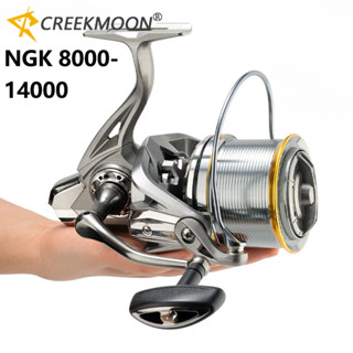 Grande Carretel De Pesca Giratório 8000-14000 9000 10000 12000 Max Arraste 20KG Mar Linha Livre Água Salgada De Peixes D em Oferta na Shopee