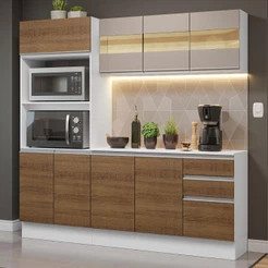 Armário de Cozinha Compacta 100% MDF 190 cm Smart Madesa 01