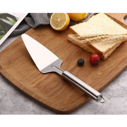 Espatula Cortadora De Bolo Colher Para Fatiar Bolos E Tortas Cor Inox