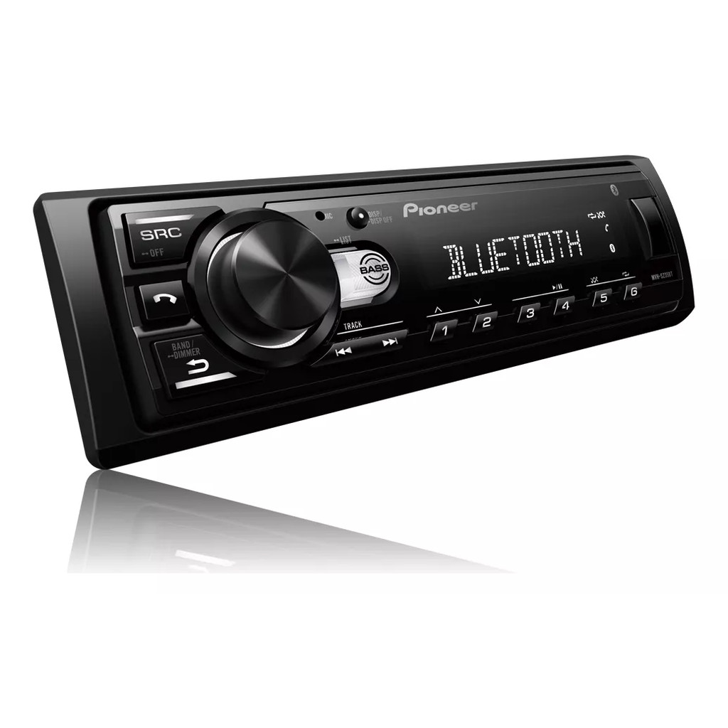 Pioneer MVHS235BT som automotivo usb bluetooth 5.0 rádio fm potência 4x23w rms
