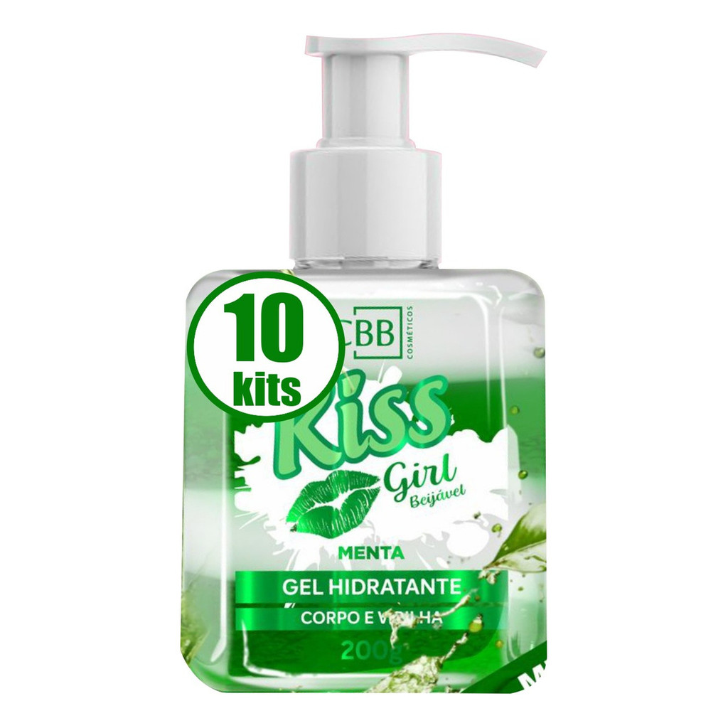 10 Gel Aromatizante Kiss Menta Girl Cbb Cosmeticos Atacado