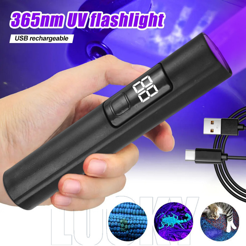 Lanterna UV 365nm-Detector De Fungos Para Manchas De Urina De Musgo Animais De Estimação-Lâmpada De Detecção De Agente D