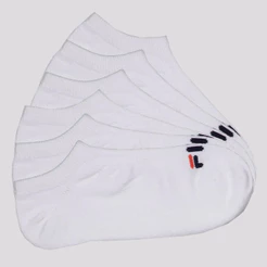 Kit Meia 6 Pares Fila Cano Curto Lisa Branco