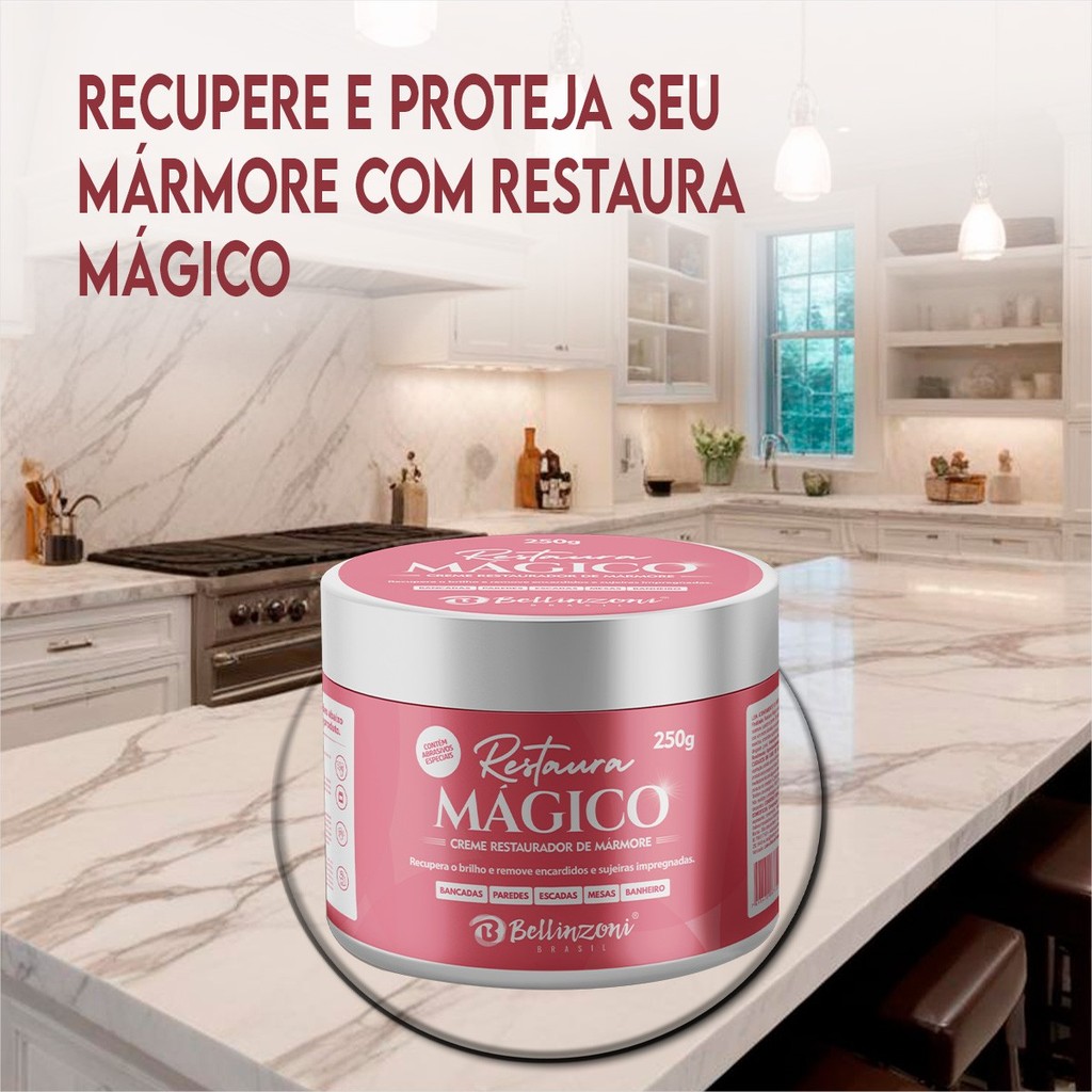 Magico Restaura Bancadas Paredes Escadas 250g Bellinzoni