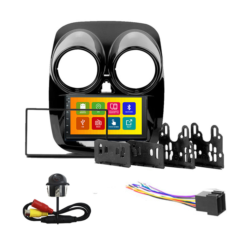Kit Multimidia 7 Pol Palio Sporting Attractive 2012 Em Diante Gran Siena 2021 Em Diante Android Qa+ 2 Din Black Piano em Oferta na Shopee