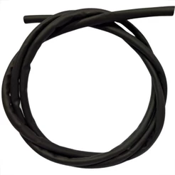 ESPAGUETE TUBO TERMO RETRATIL 6,4MM OU 1/4" ISOLANTE ANTI-CHAMAS PRETO 1 METRO CONDUITE