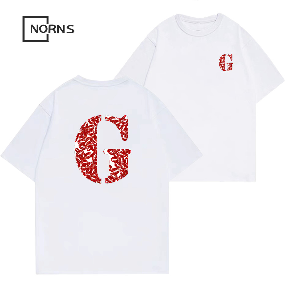 Camiseta Unissex Oversized Plus Size Feminina Masculina tamanho grande estampada. 100% algodão. Letra G. Elegante e simp