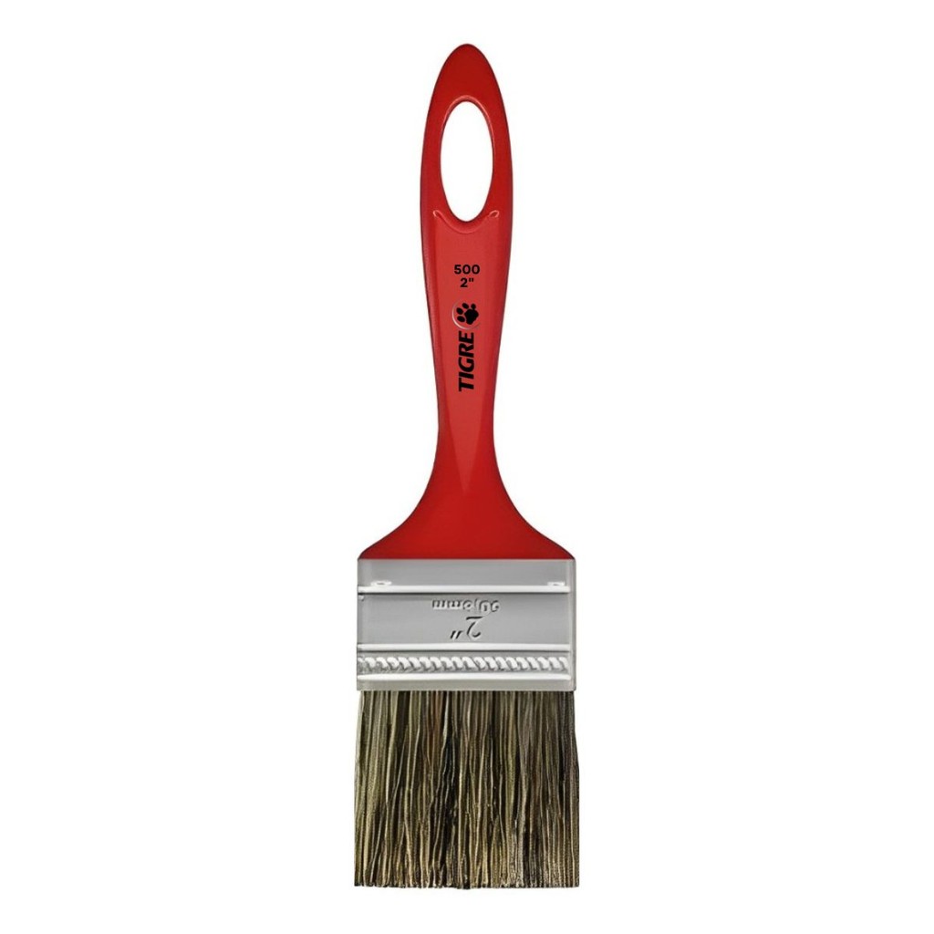 Pincel Trincha Simples Cerda Gris Ref 500 Tam 2" Tigre
