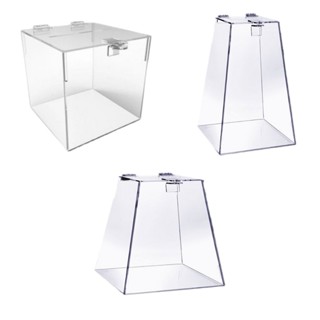 Urna Pirâmide Em Acrílico Transparente sorteio guardar dinheiro e bilhetes em Oferta na Shopee
