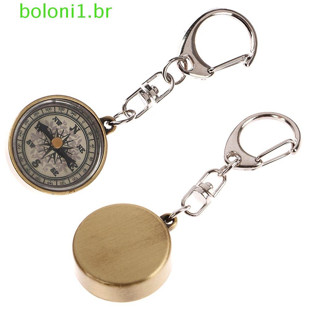 BOLONI Bolso Bússola Portátil Caminhadas Viagem Chaveiro De Alta Qualidade Vintage Liga Zinco Pingente
