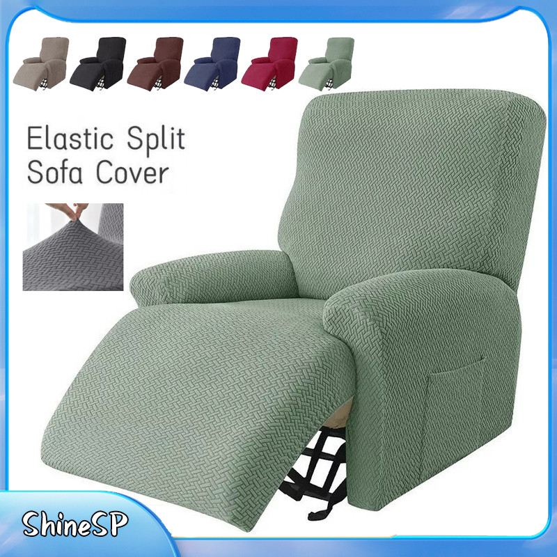 Capa De Sofá Reclinável Elástica Cor Sólida Capa Elásticas Reclináveis Para Sofás Capas De Poltrona Sala De Estar