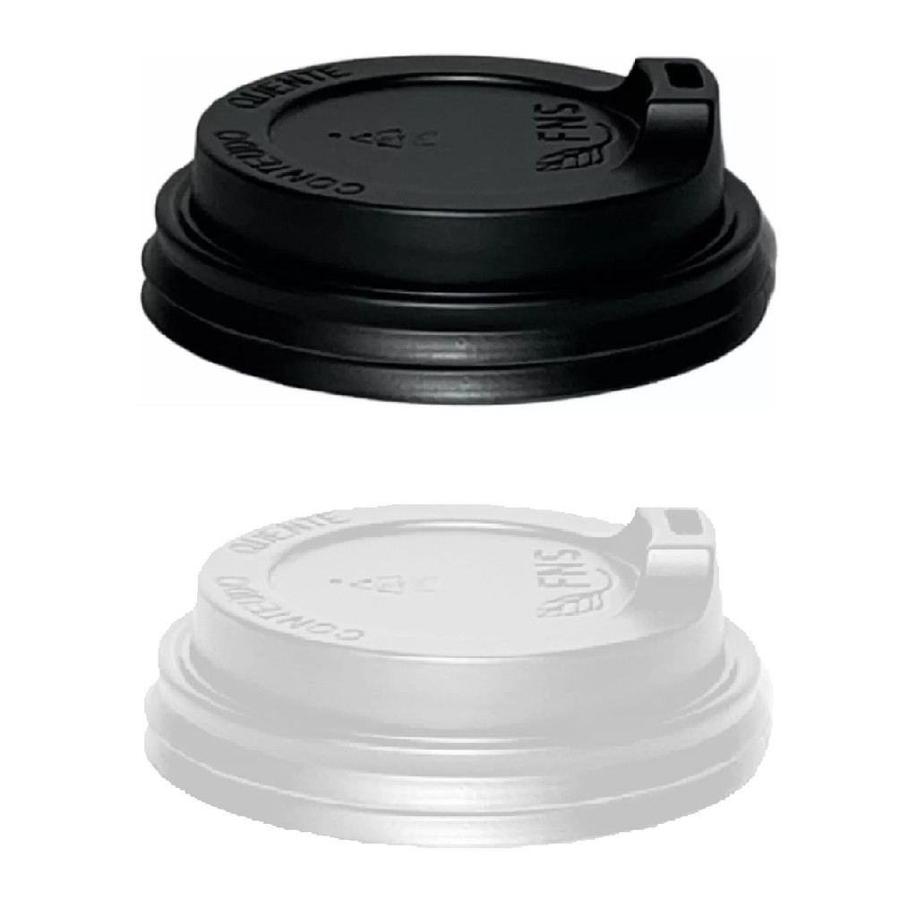 Tampa p/ Copo de Papel Biodegradável 200ml 73mm FNS C/100 un em Oferta na Shopee