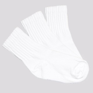 Kit Meia Selene 3 Pares Cano Longo Infantil Branca em Oferta na Shopee