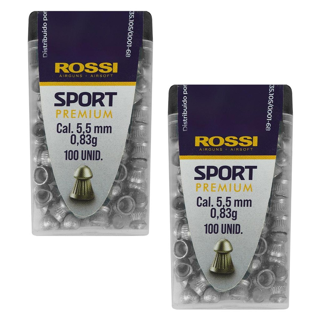 Chumbinho Rossi 200un Carabina Espingarda Sport Premium